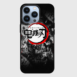 Чехол для iPhone 13 Pro Japanese hierogliphes Demon Slayer