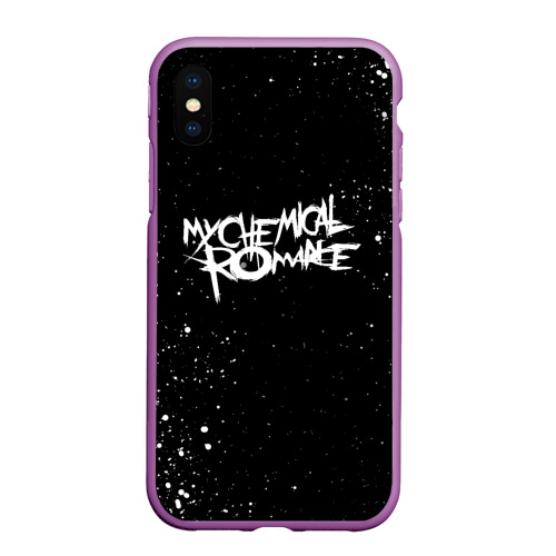 Чехол для iPhone XS Max матовый My Chemical Romance, цвет фиолетовый
