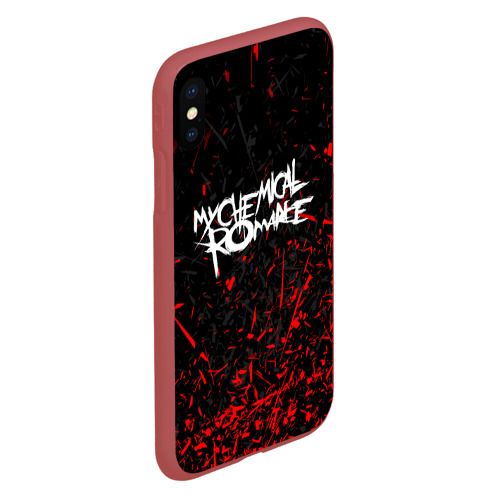 Чехол для iPhone XS Max матовый My Chemical Romance, цвет красный - фото 3