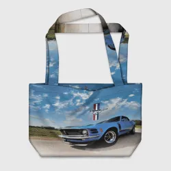 Пляжная сумка 3D Mustang - retro