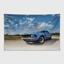 Флаг-баннер Mustang - retro