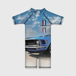 Детский купальный костюм 3D Mustang - retro