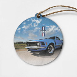 Деревянная игрушка круг Mustang - retro