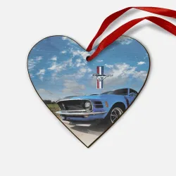 Деревянная игрушка Сердце Mustang - retro