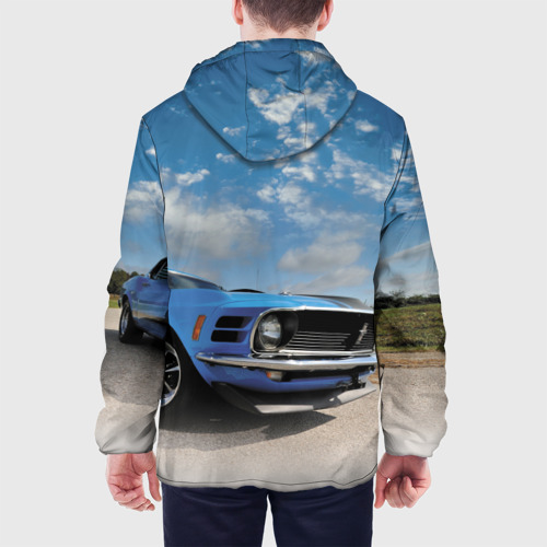 Мужская куртка 3D с принтом Mustang - retro, вид сзади #2