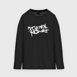 Женский лонгслив oversize хлопок My Chemical Romance spider на спине