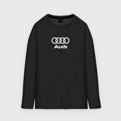 Мужской лонгслив oversize хлопок Audi Ауди