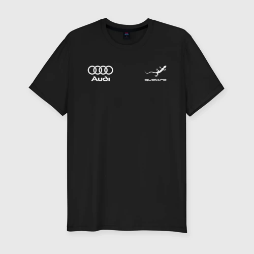 Мужская футболка хлопок Slim Audi Quattro