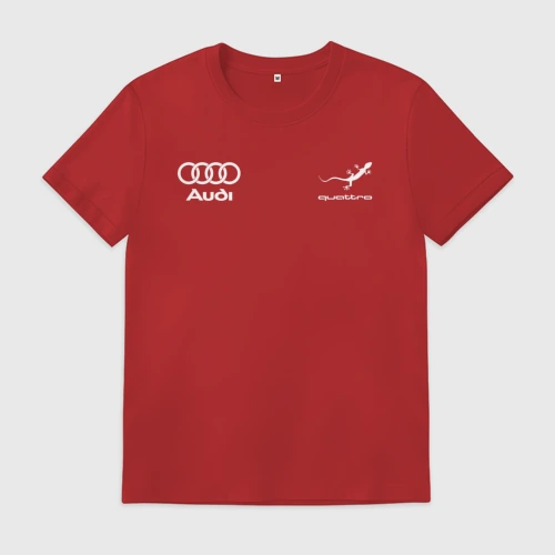 Мужская футболка хлопок Audi Quattro