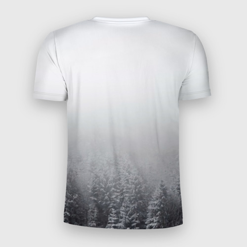 Мужская футболка 3D Slim с принтом Геральт  из Ривии, вид сзади #1