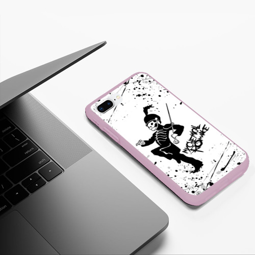 Чехол для iPhone 7Plus/8 Plus матовый My Chemical Romance, цвет розовый - фото 5