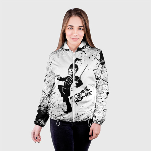 Женская куртка 3D My Chemical Romance, цвет белый - фото 3