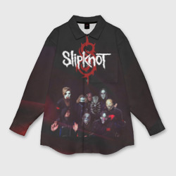 Женская рубашка oversize 3D Slipknot