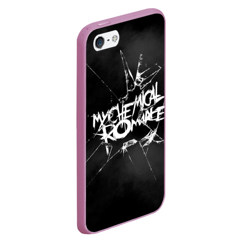 Чехол для iPhone 5/5S матовый MY CHEMICAL ROMANCE., цвет розовый - фото 3