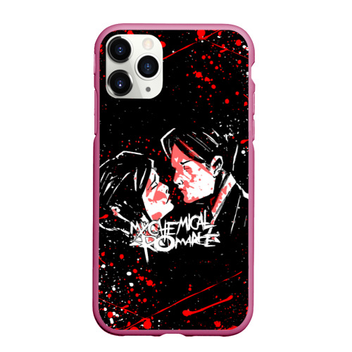 Чехол для iPhone 11 Pro Max матовый My Chemical Romance, цвет малиновый