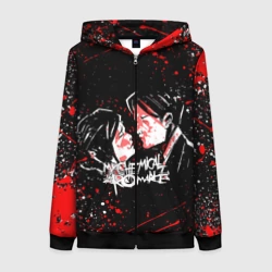 Женская толстовка 3D на молнии My Chemical Romance