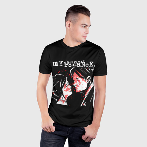 Мужская футболка 3D Slim My Chemical Romance MCR, цвет 3D печать - фото 3