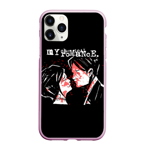 Чехол для iPhone 11 Pro Max матовый My Chemical Romance MCR, цвет розовый