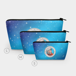 Косметичка 3D Улыбка Юрия Гагарина голубое небо - фото 2