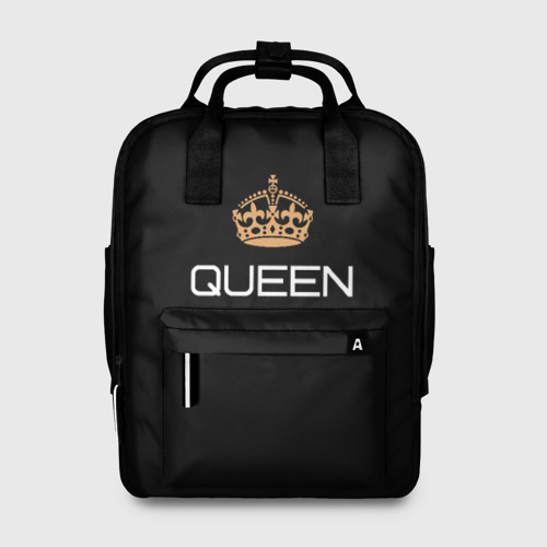 Женский рюкзак с принтом Королева, вид спереди №1