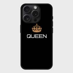 Чехол силиконовый для Apple iPhone 15 Pro матовый Королева