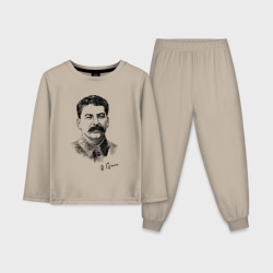 Детская пижама с лонгсливом хлопок Товарищ Сталин
