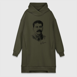 Платье-худи хлопок Товарищ Сталин