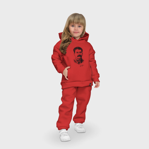 Детский костюм хлопок Oversize Товарищ Сталин, цвет красный - фото 7