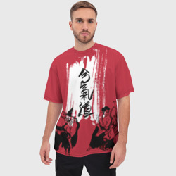 Мужская футболка oversize 3D Айкидо - фото 2