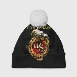 Шапка 3D c помпоном Whitesnake