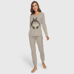 Женская пижама с лонгсливом хлопок Грустный Тоторо - фото 2