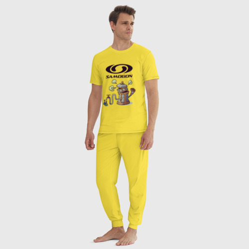 Мужская пижама хлопок SAMOGON, цвет желтый - фото 5