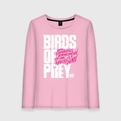 Женский лонгслив хлопок Birds of Prey logo