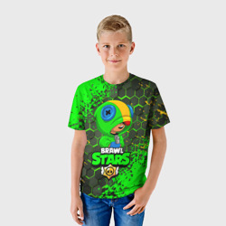 Детская футболка 3D Brawl Stars Leon - фото 2