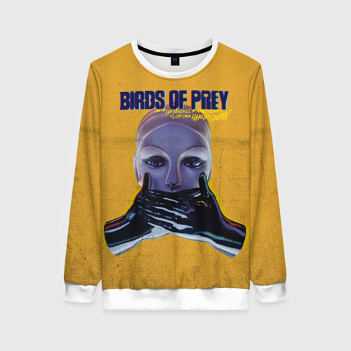 Женский свитшот 3D Birds of Prey Black mask Фото 01 Женский свитшот 3D Birds of Prey Black mask Фото 01