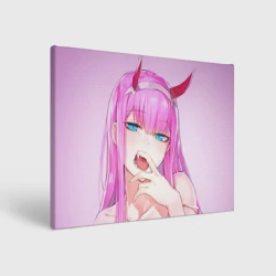 Холст прямоугольный Ахегао Зеро ту