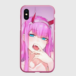 Чехол для iPhone XS Max матовый Ахегао Зеро ту