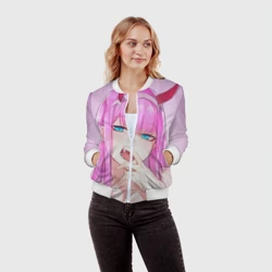 Женский бомбер 3D Ахегао Зеро ту - фото 2