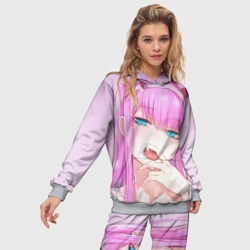 Женский костюм с толстовкой 3D Ахегао Зеро ту - фото 2