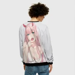 Мужской свитшот 3D Ahegao Zero Two - фото 4