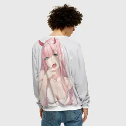 Мужской свитшот 3D Ahegao Zero Two - фото 4