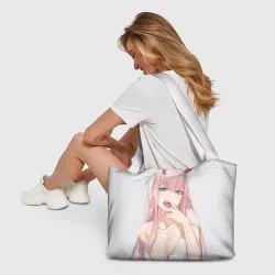 Пляжная сумка 3D Ahegao Zero Two - фото 6