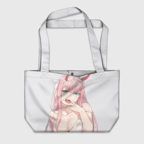 Пляжная сумка 3D Ahegao Zero Two