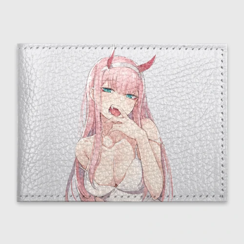 Обложка для студенческого билета Ahegao Zero Two