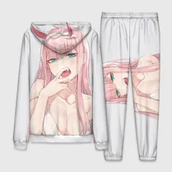 Мужской костюм 3D Ahegao Zero Two - фото 2