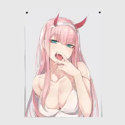 Постер Ahegao Zero Two