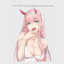 Скетчбук Ahegao Zero Two - фото 2