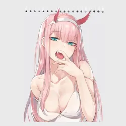 Скетчбук Ahegao Zero Two