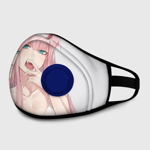 Маска из неопрена Ahegao Zero Two