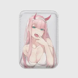 Картхолдер Magsafe магнитный Ahegao Zero Two